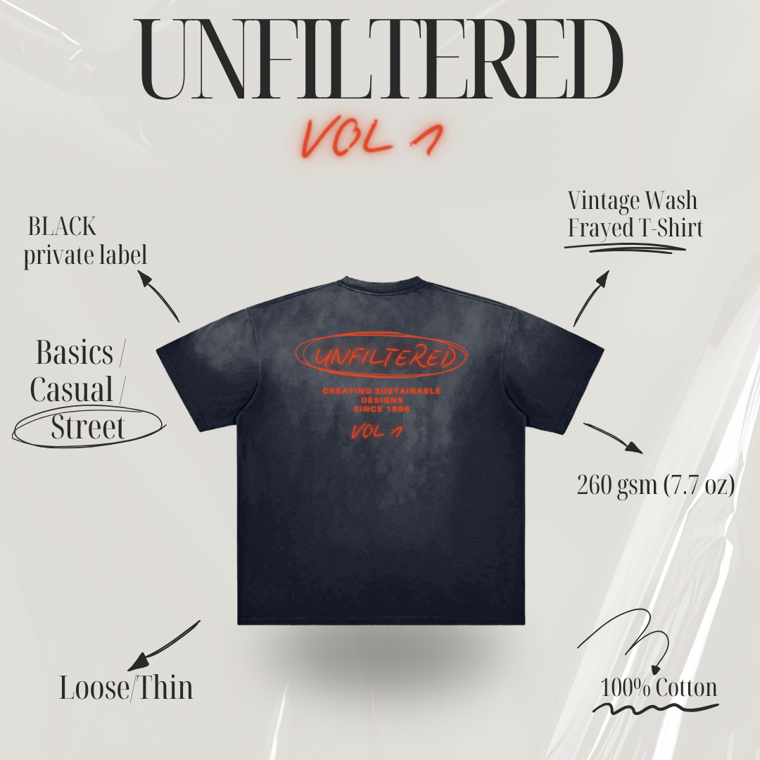 UNFILTERED PRIVATE LABEL VOL 1 T(BLUE GRAY)