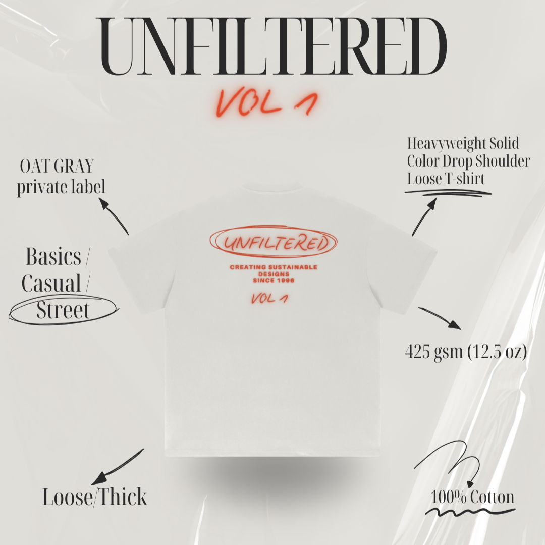 UNFILTERED PRIVATE LABEL VOL 1 T(OAT GRAY)