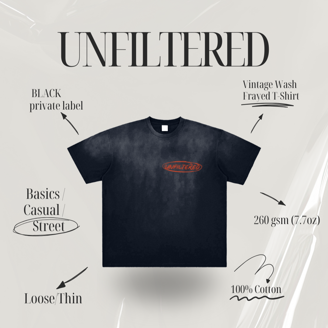 UNFILTERED PRIVATE LABEL T(BLACK)