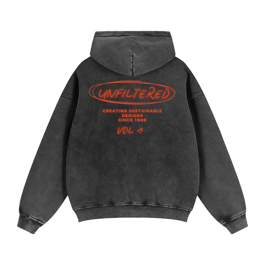 UNFILTERED PRIVATE LABEL VOL 1 VINTAGE ZIP UP(BLACK)