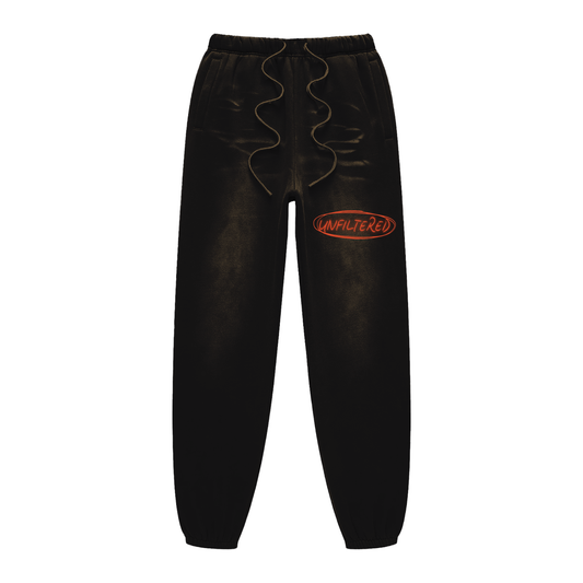 UNFILTERED PRIVATE LABEL CUFFED SWEATS(BLACK)