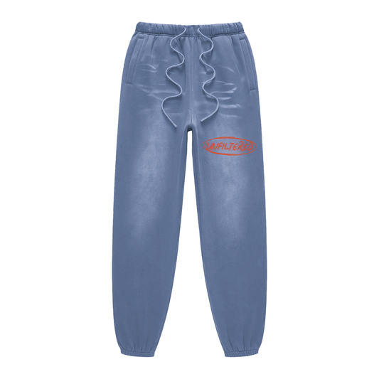 UNFILTERED PRIVATE LABEL CUFFED SWEATS(BLUE)