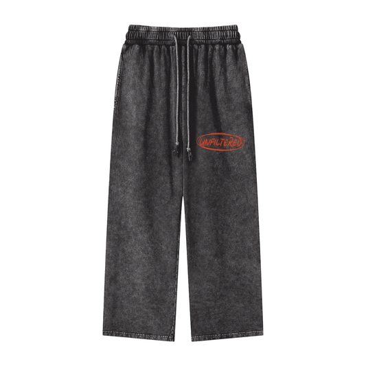 UNFILTERED PRIVATE LABEL STRAIGHT LEG SWEATS(BLACK)