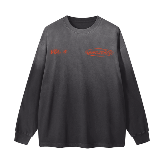 UNFILTERED PRIVATE LABEL VOL1 VINTAGE LONG SLEEVE(BLACK)