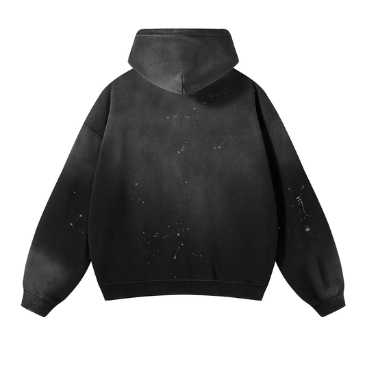 UNFILTERED PRIVATE LABEL VINTAGE PAINTER HOODIE(BLACK)