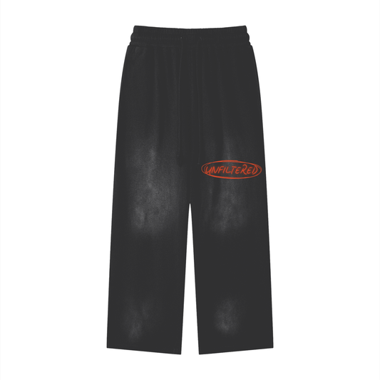 UNFILTERED PRIVATE LABEL STRAIGHT LEG SWEATS(BLACK)